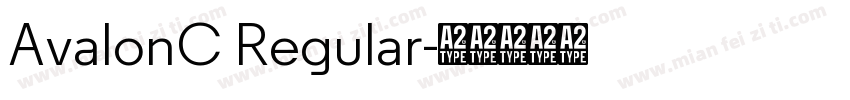 AvalonC Regular字体转换